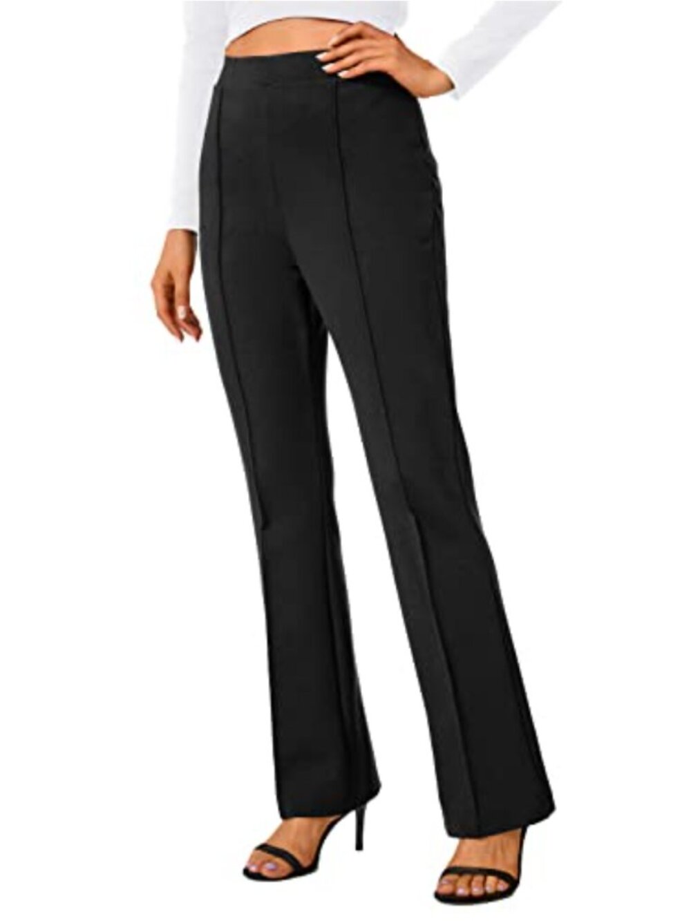 High Waist Flare Bootcut Yoga Dress Pants Stretchy Work Slacks